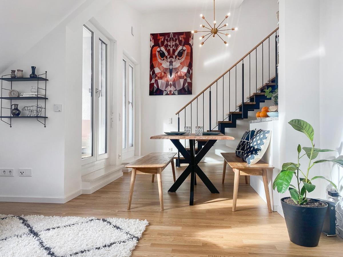 Modern & Stylisch - Penthouse-Feeling Nahe Flughafen Muenchen Appartement Freising Buitenkant foto